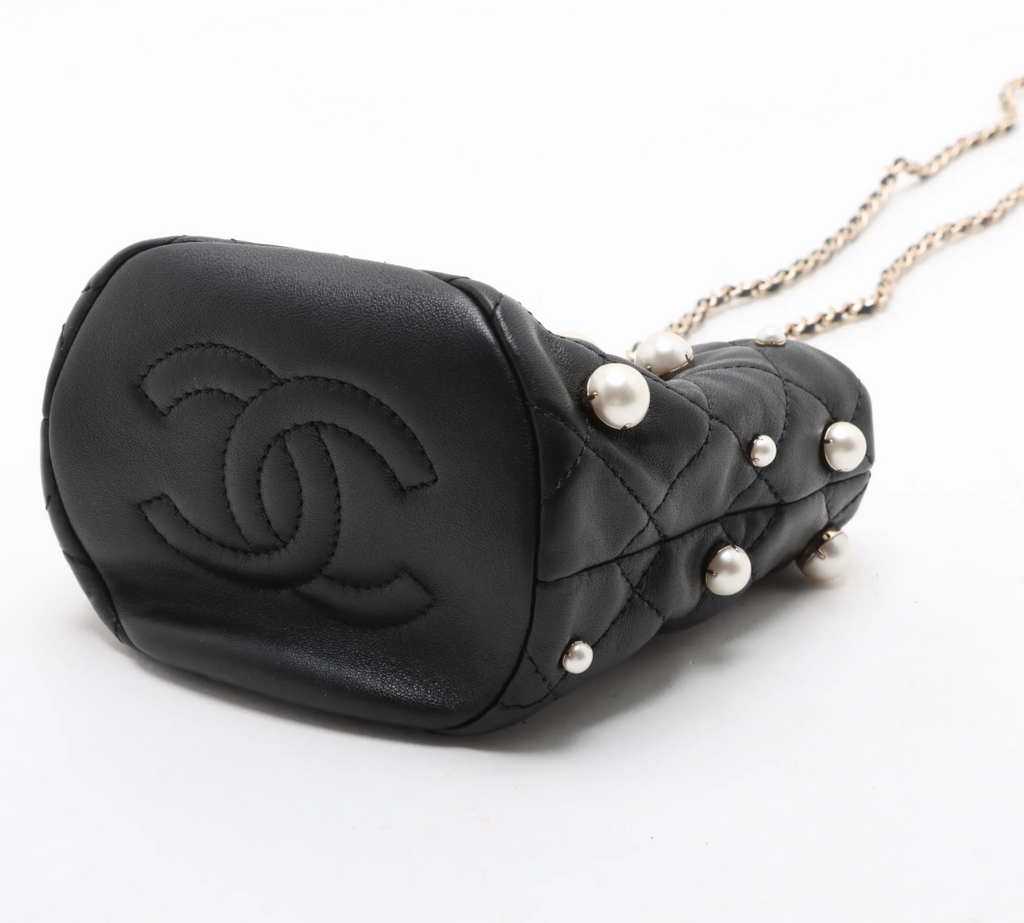 Chanel mini pearl Bucket Bag