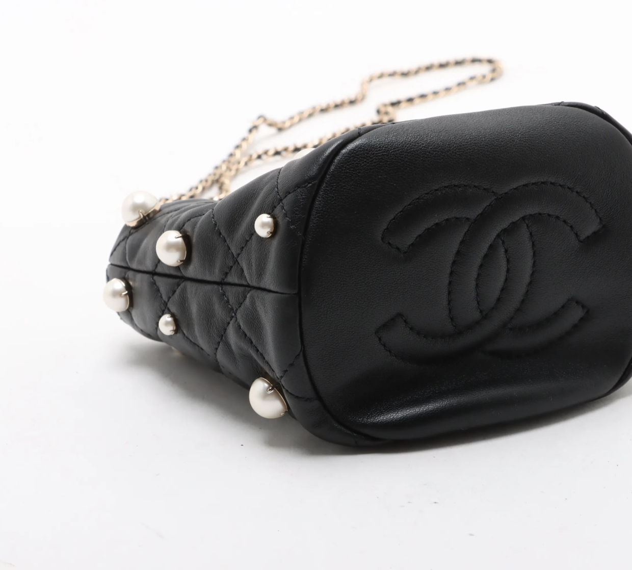 Chanel mini pearl Bucket Bag