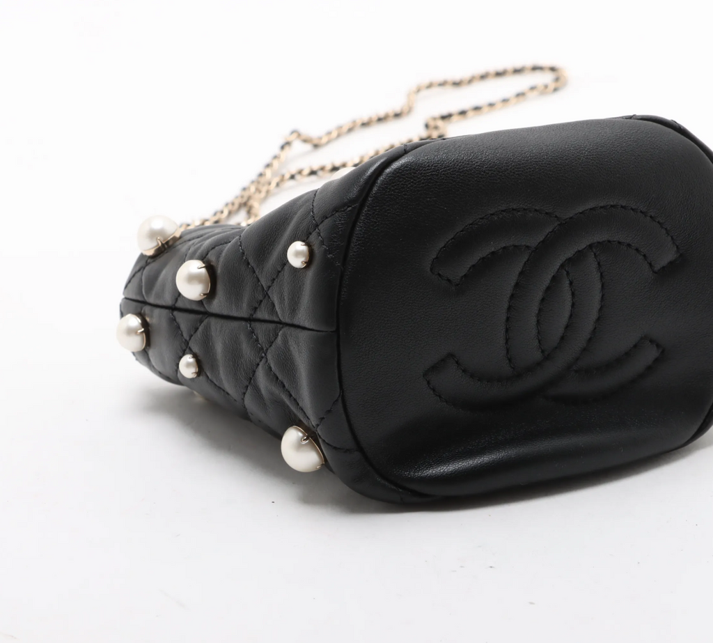Chanel mini pearl Bucket Bag