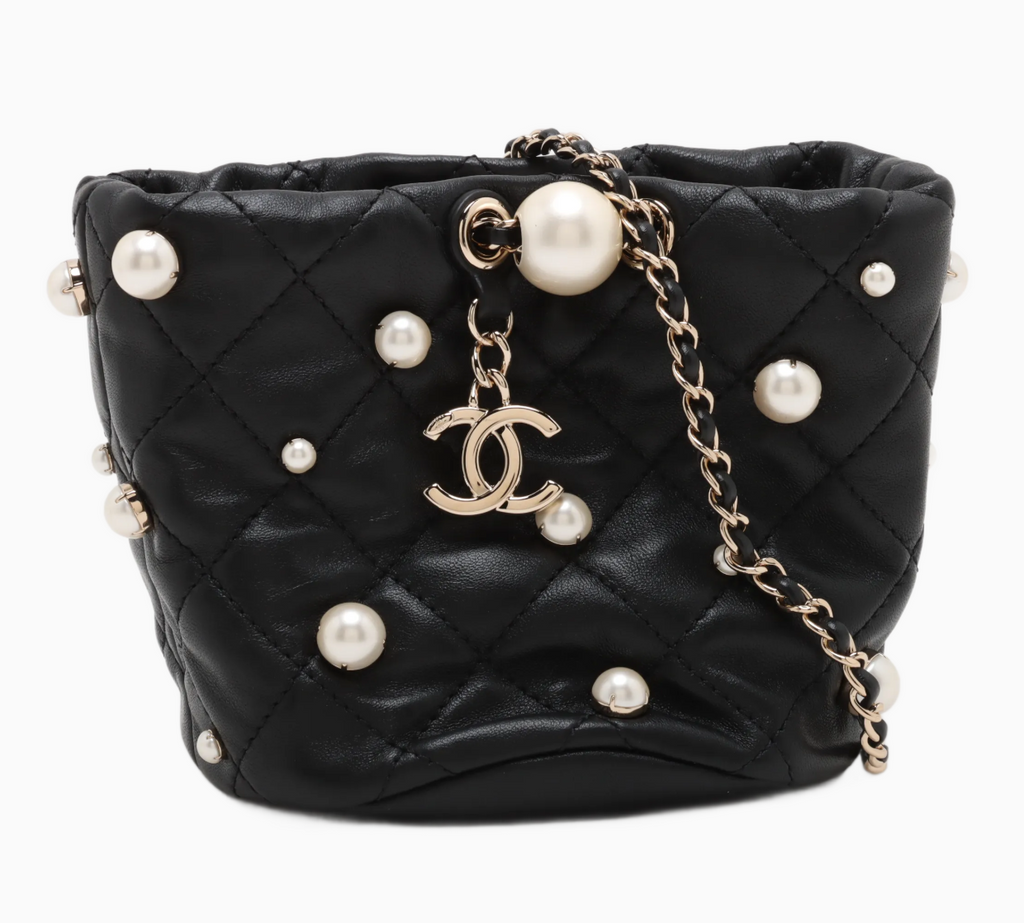 Chanel mini pearl Bucket Bag