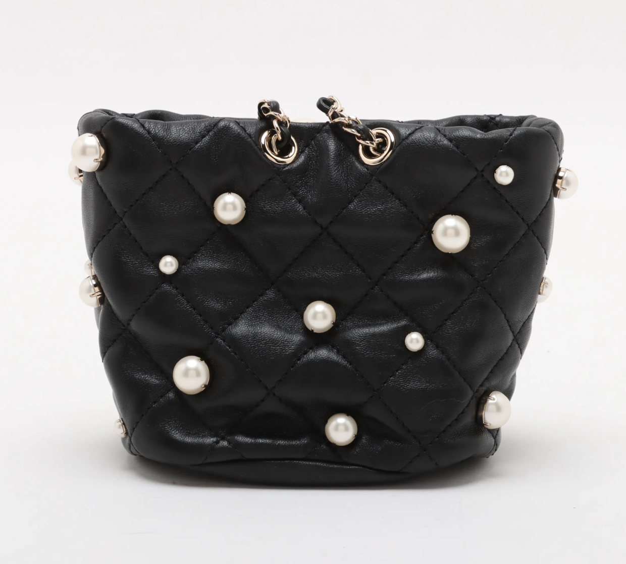 Chanel mini pearl Bucket Bag