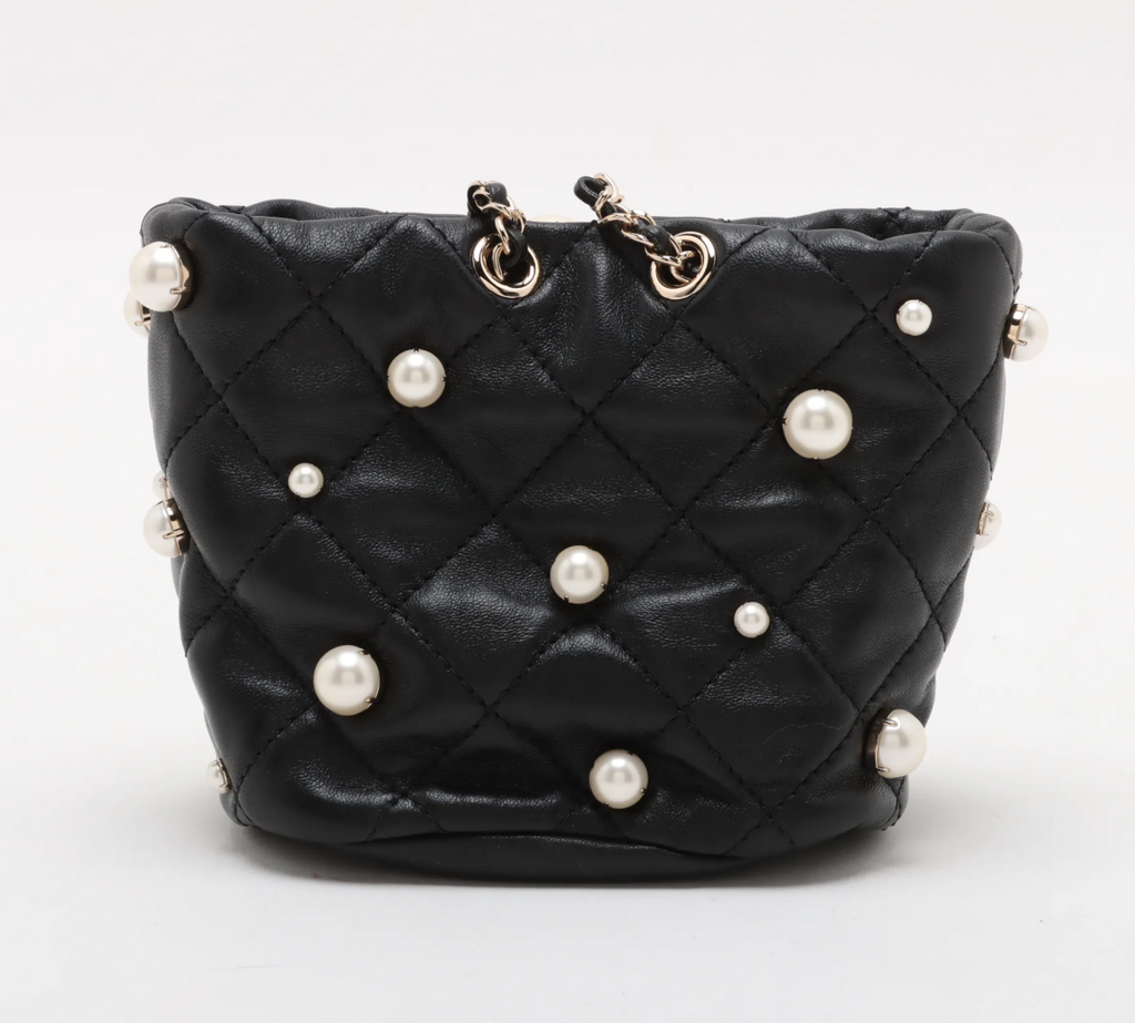 Chanel mini pearl Bucket Bag