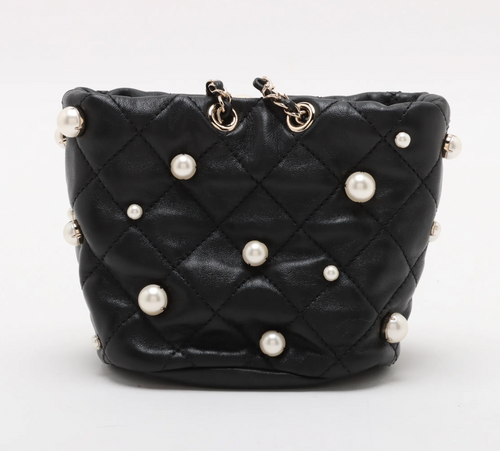 Chanel mini pearl Bucket Bag